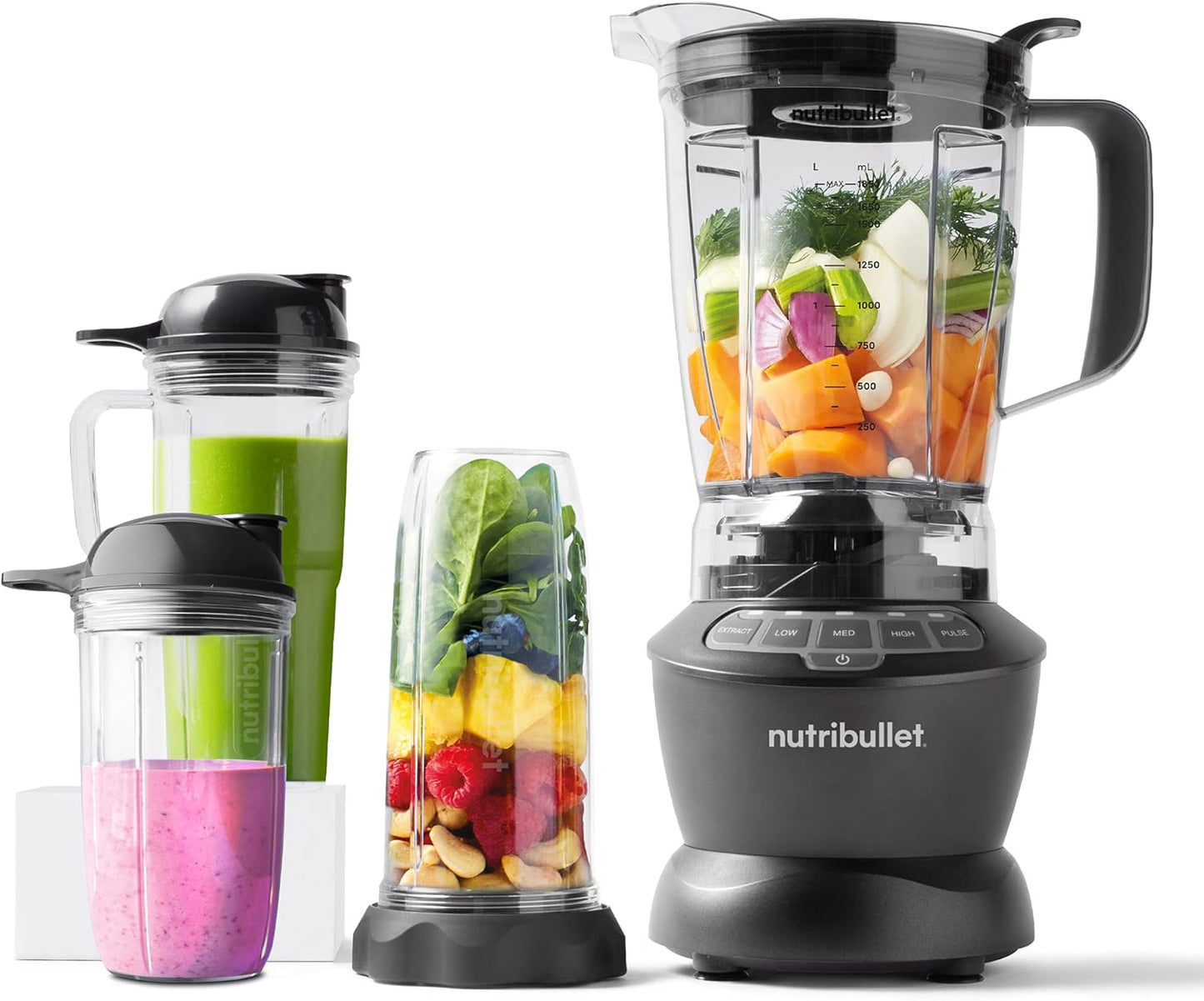 NutriBullet 1200W Jug Blenders Powerful Jug Blender Smoothie Maker Combo DEMO