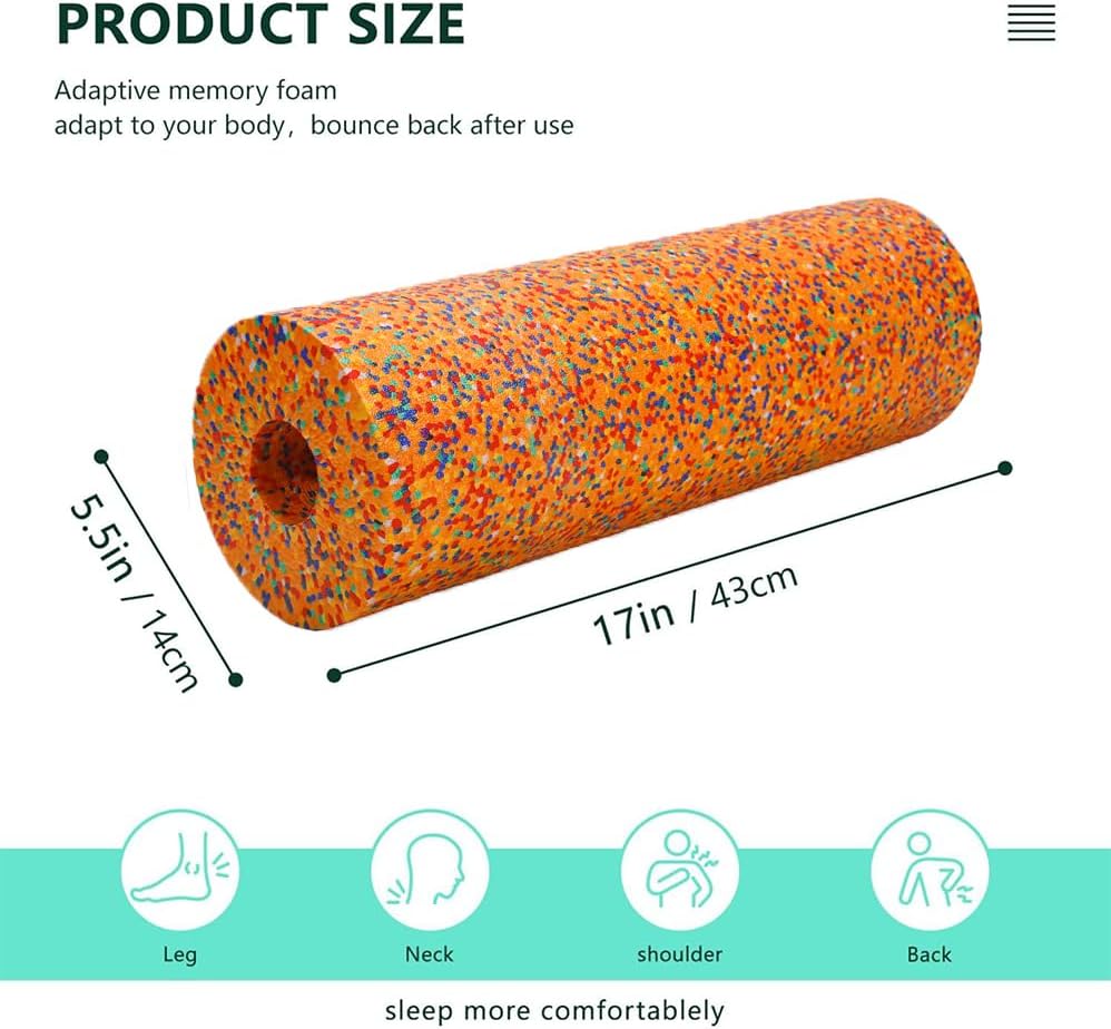 miaoyimiao Foam Roller for Yoga Balance Training Massage Relaxation Orange NEW