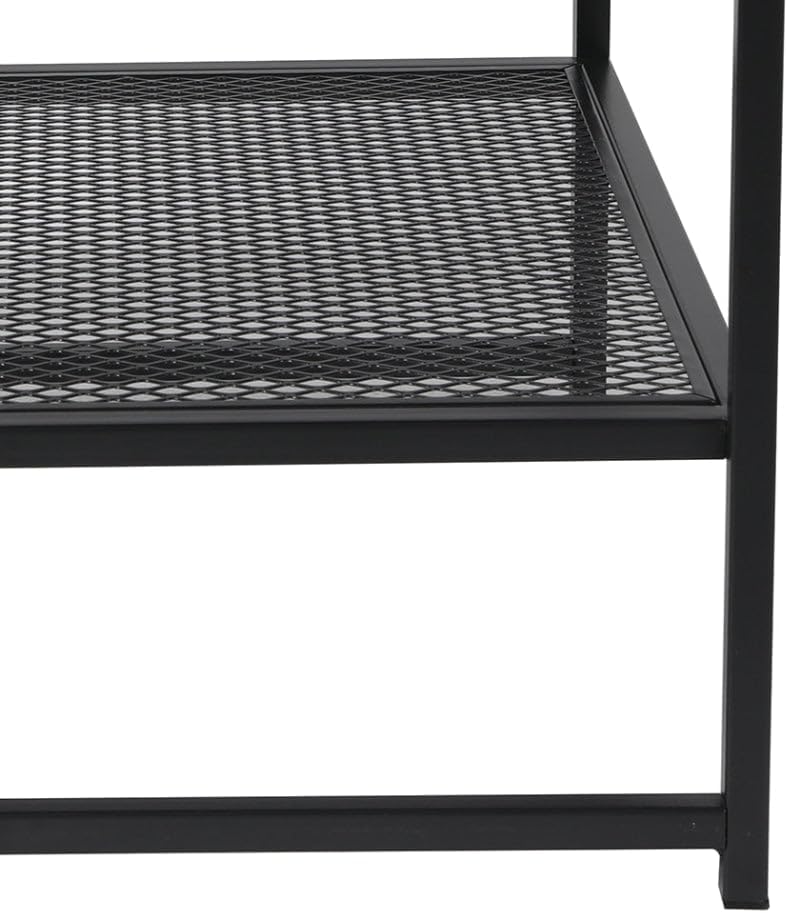 Levede Open End Tables Design Steel End Table 2-Tier Compact Storage Clear NEW
