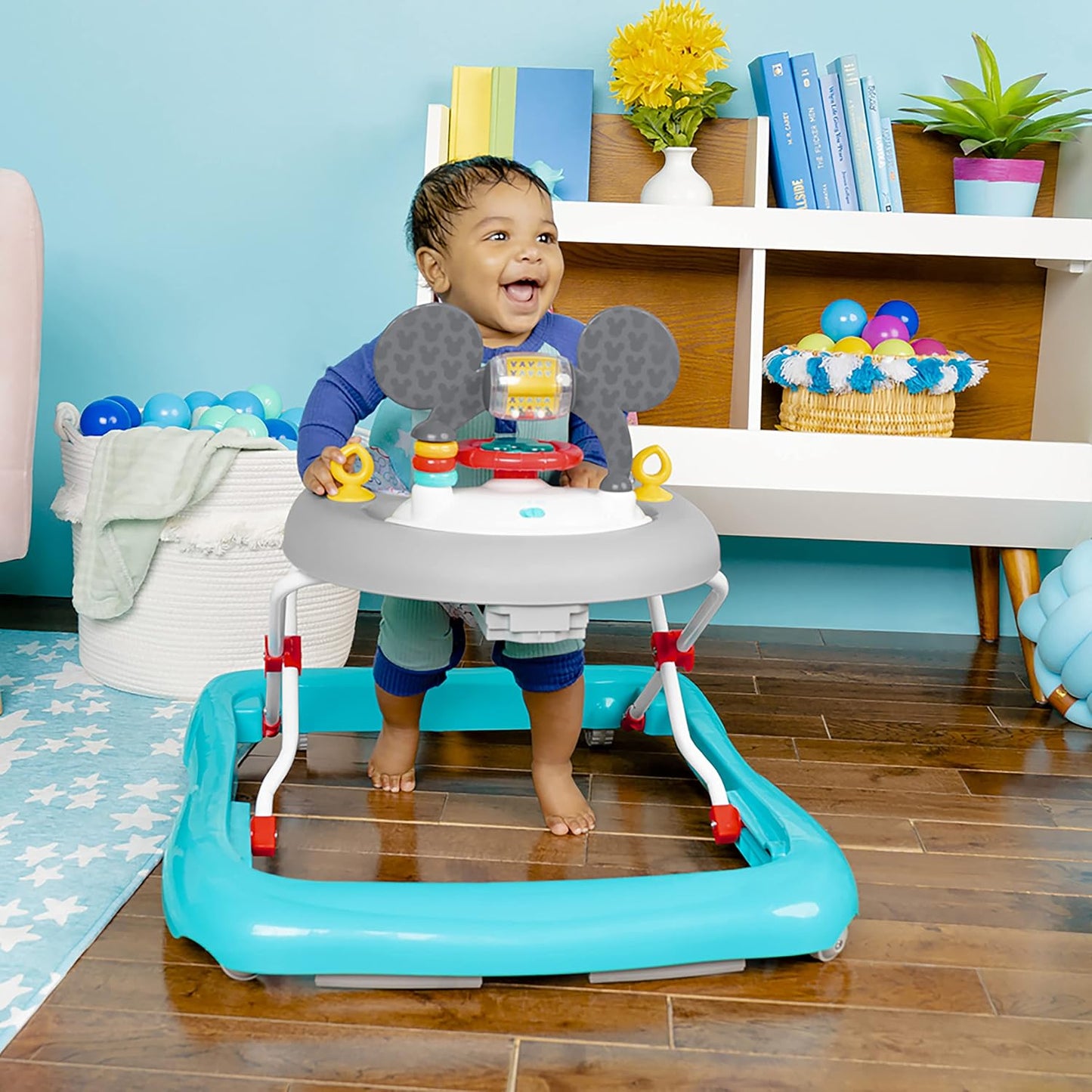 Bright Starts Walkers Disney Baby Mickey Mouse 2-in-1 Activity Walker DEMO