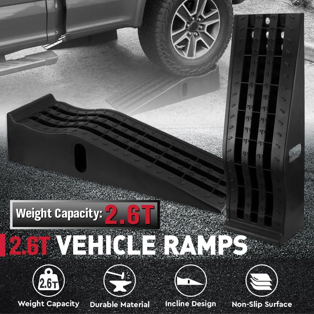 SEDY Heavy-Duty Vehicle Ramps Durable Non-Slip Black Surface 905MM Long DEMO