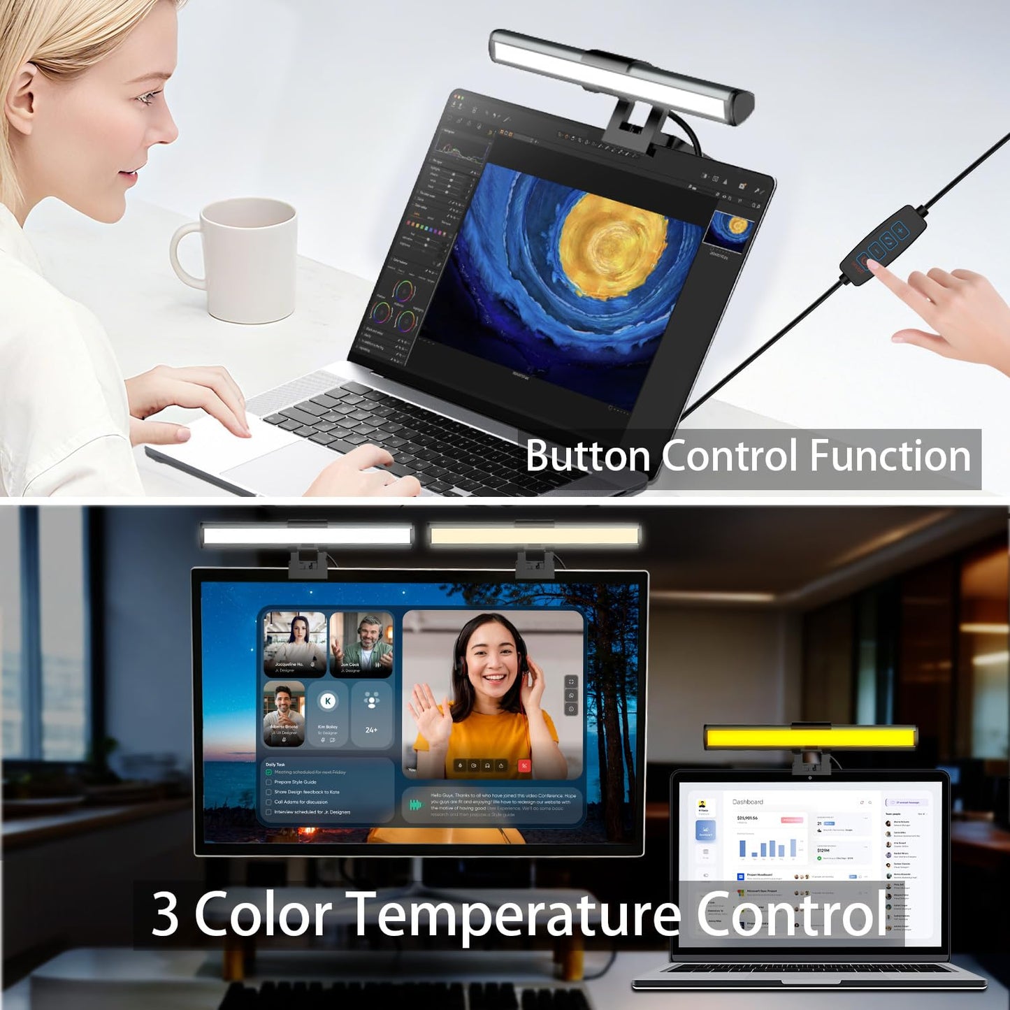 Akay&Tina Continuous Output Lighting Computer Screen Bar Eye-Caring NEW