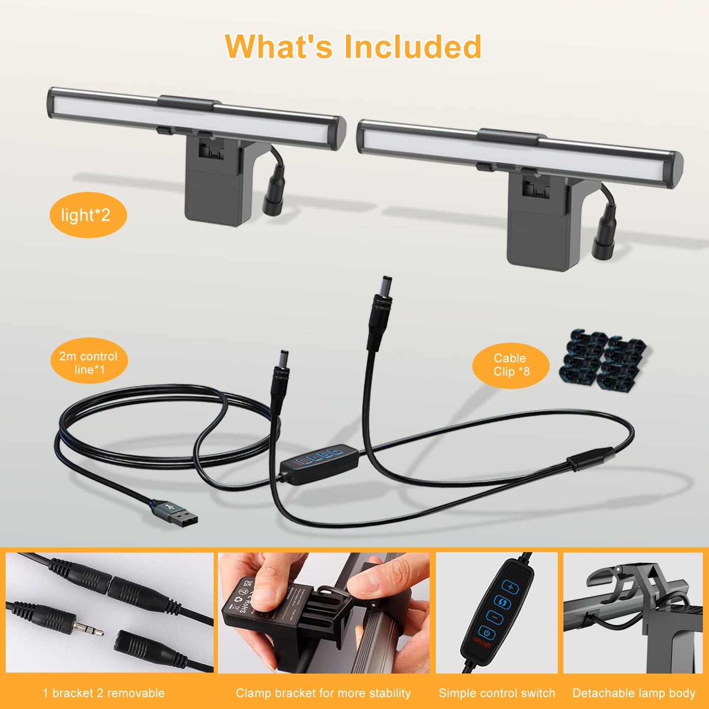 Akay&Tina Continuous Output Lighting Computer Screen Bar Eye-Caring NEW