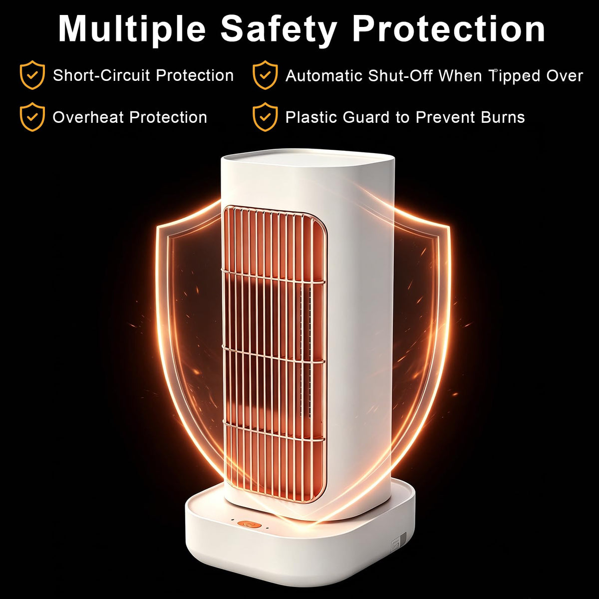 7JI 1200W Heating Fan with 2 Adjustable Temp and 90 Degree Wide Angle Head DEMO