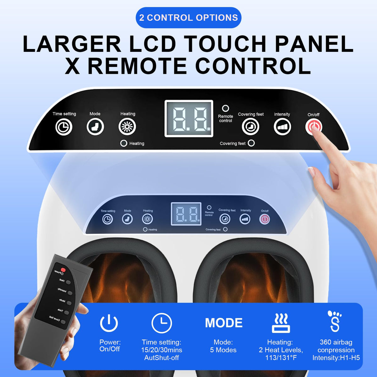 Thtthy Electric Foot Spa Massager with Heat Deep Kneading - White DEMO