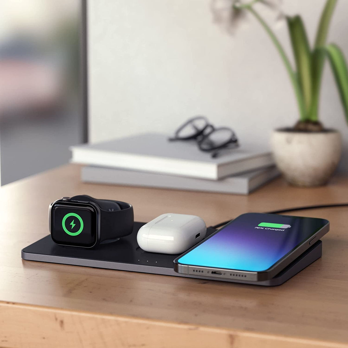 Satechi 3-in-1 Induction Chargers Wireless Charging Pad Magnetic Fast NEW