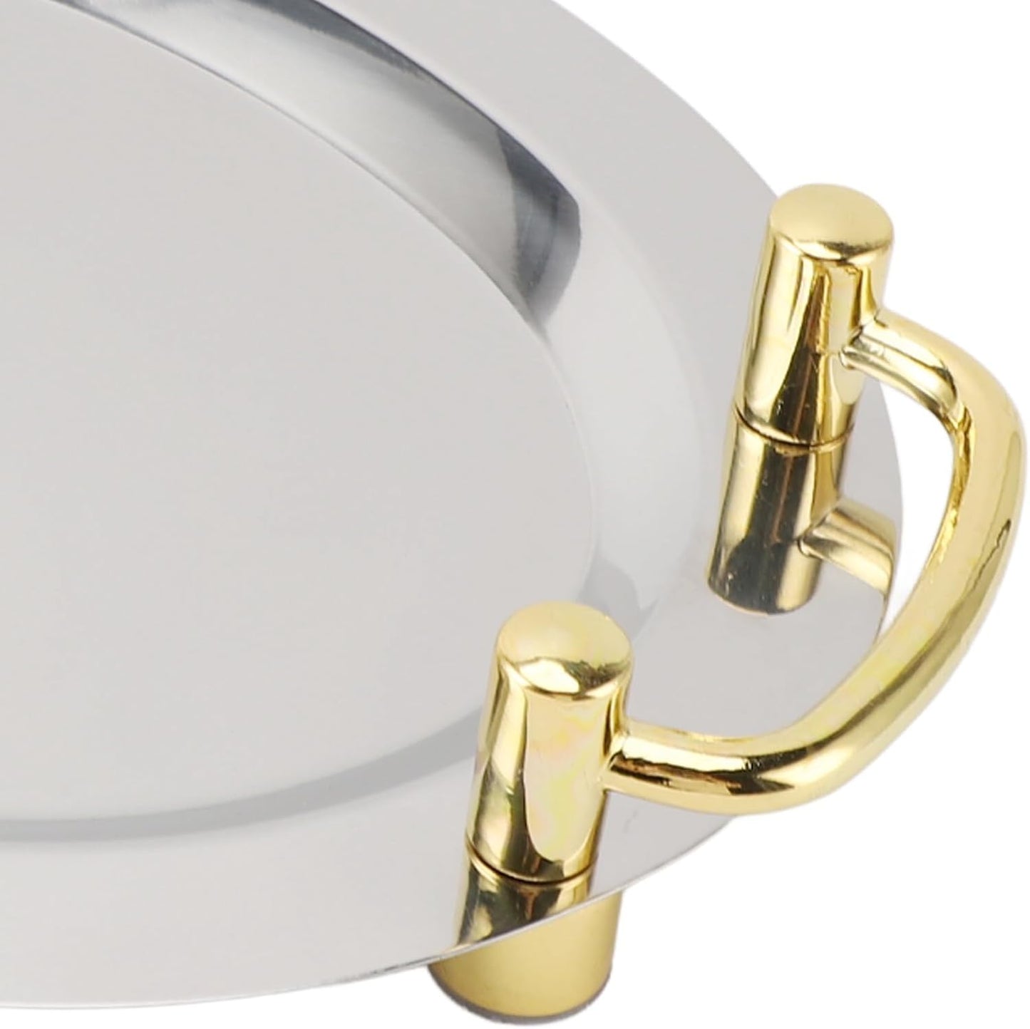 Elegant Stainless Serving Trays Steel Serving Tray Oblong Shape Silver NEW