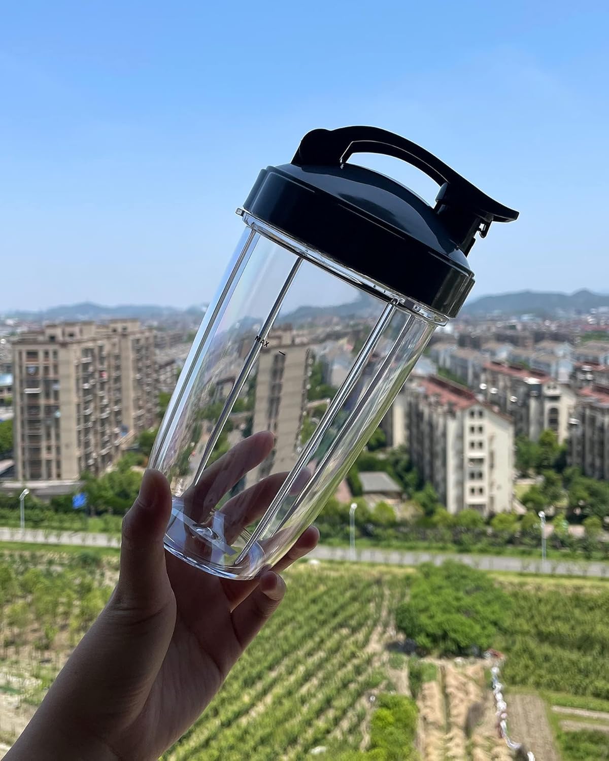 24oz Blenders Cups with Flip-Top To-Go-Lids Fit for NutriBullet Grey NEW