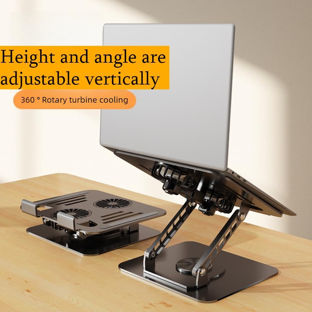 360° Swivel Computer Stands Rotating Computer Riser Foldable Laptop Stand NEW