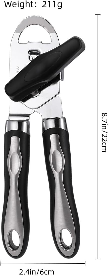 3-in-1 Heavy Duty Can Opener with Soft Handle Kitchen Gadgets Size 8.5 Size NEW