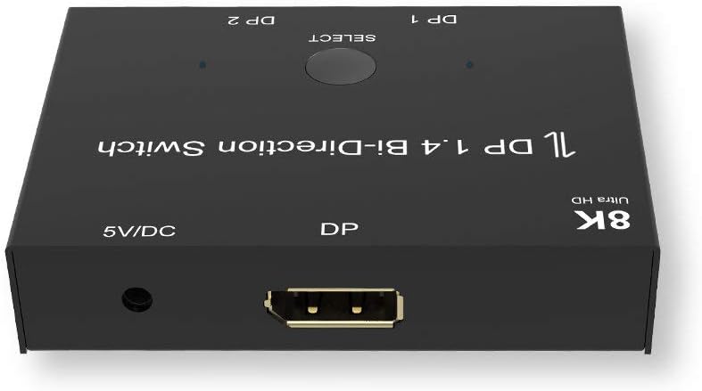 DisplayPort 8K DP 1.4 Bi-Directional Splitter Switch Selector Converter Box NEW