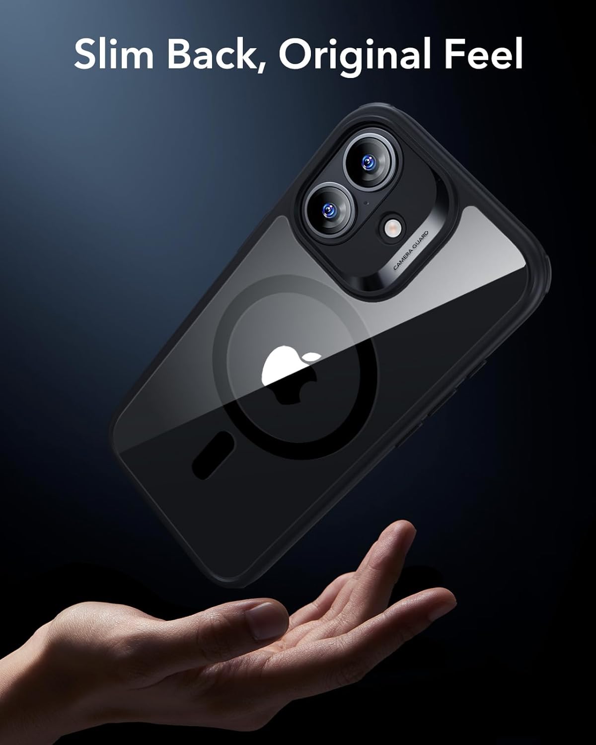 ESR Hybrid Phone Case Compatible with MagSafe Black & Clear iPhone 17 NEW