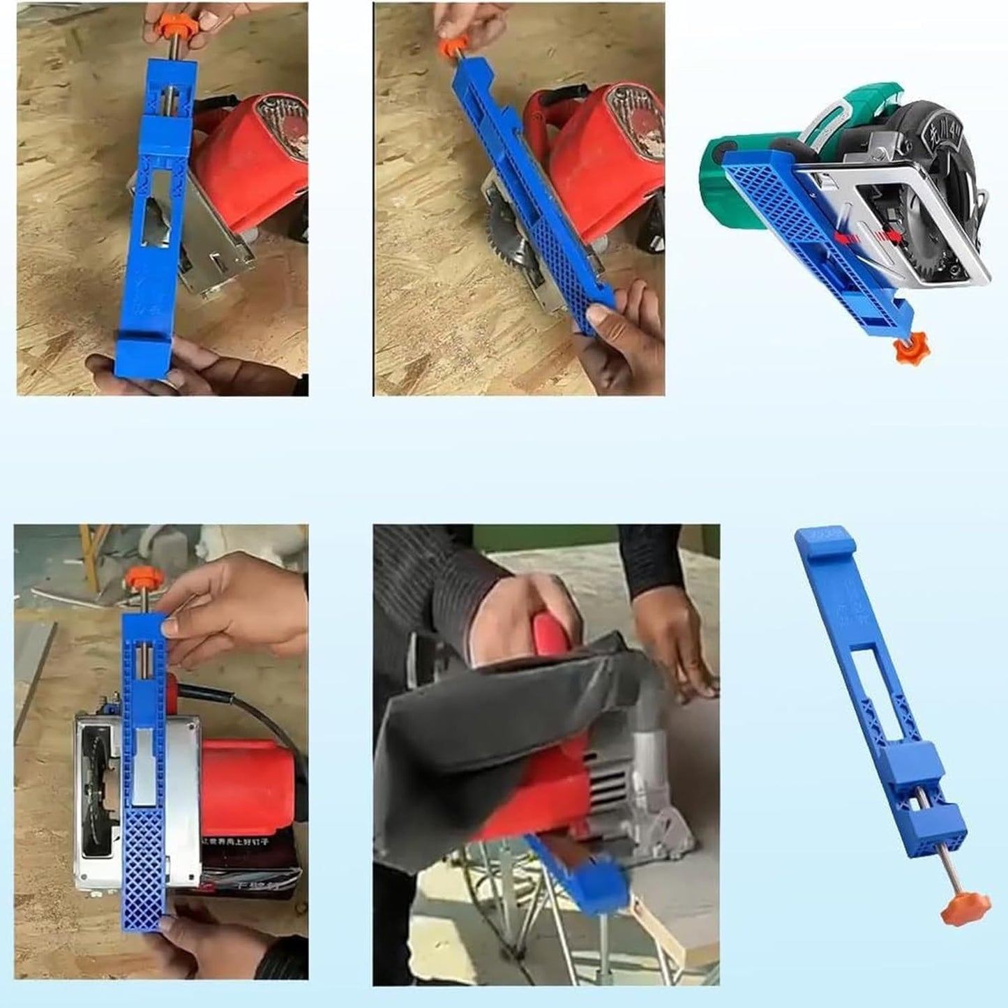 Adjustable Circular Drill Accessories Saw Cutting Guide with Anti-Shift Milling