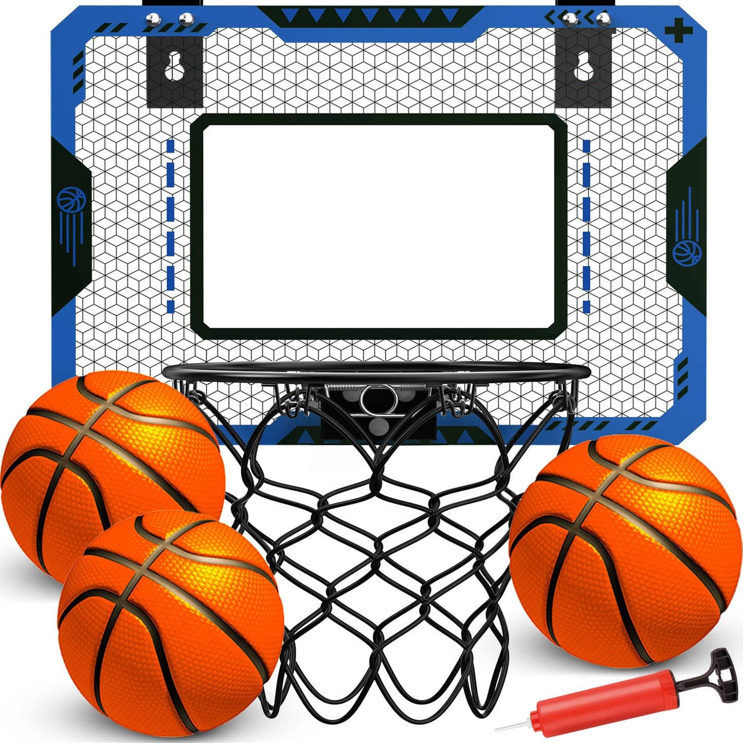 OCHIDO Mini Toys Basketball Hoop for Kids Indoor Door Room with 3 Balls NEW