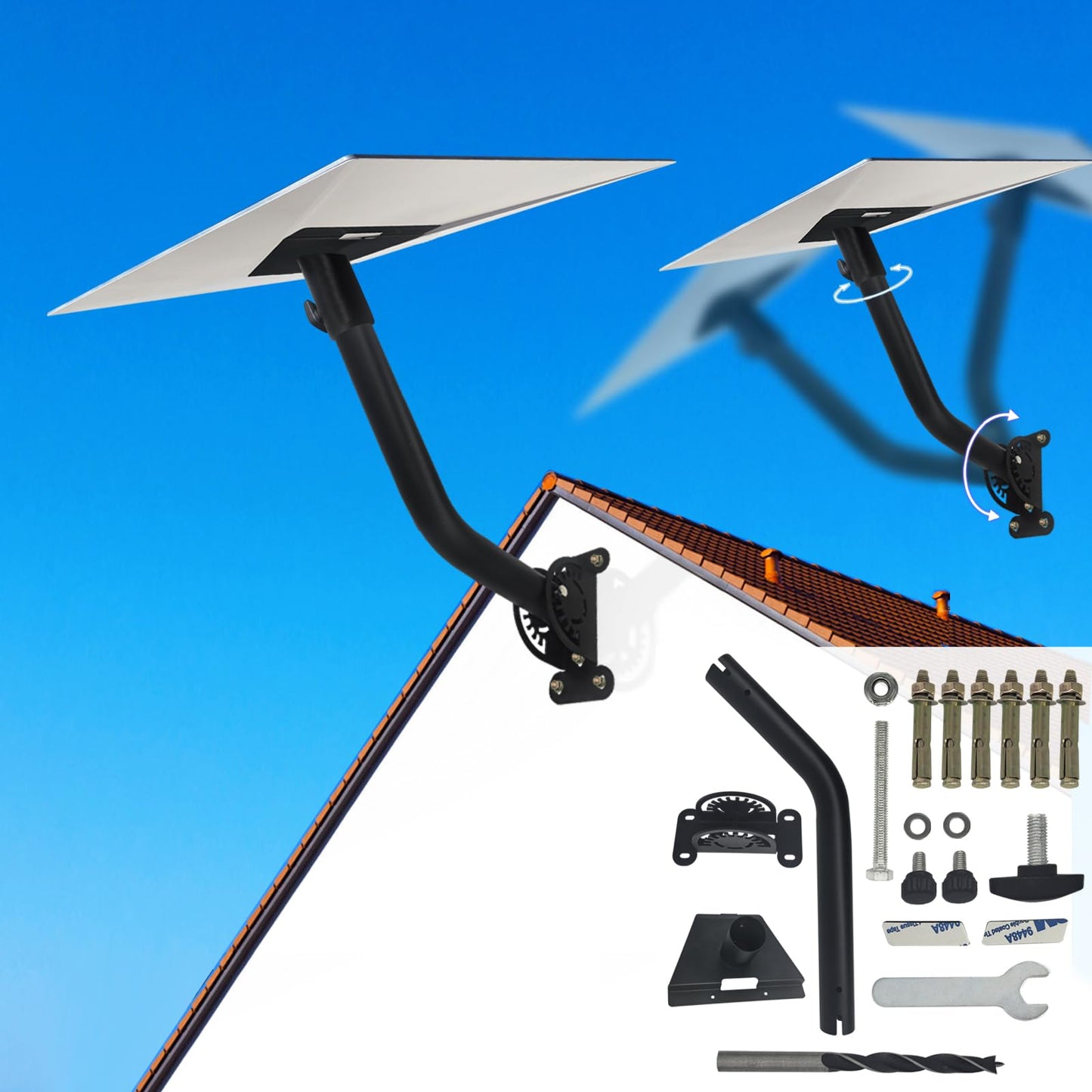 REMOIT Adjustable Wall Mount Mounting Kit Metal Pole for Better Signal NEW