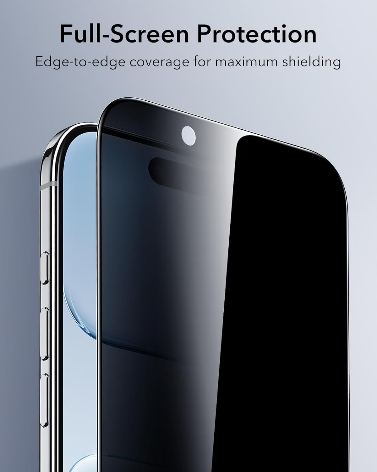 ESR Black Shatterproof Military Grade Screen Protector for iPhone Air NEW
