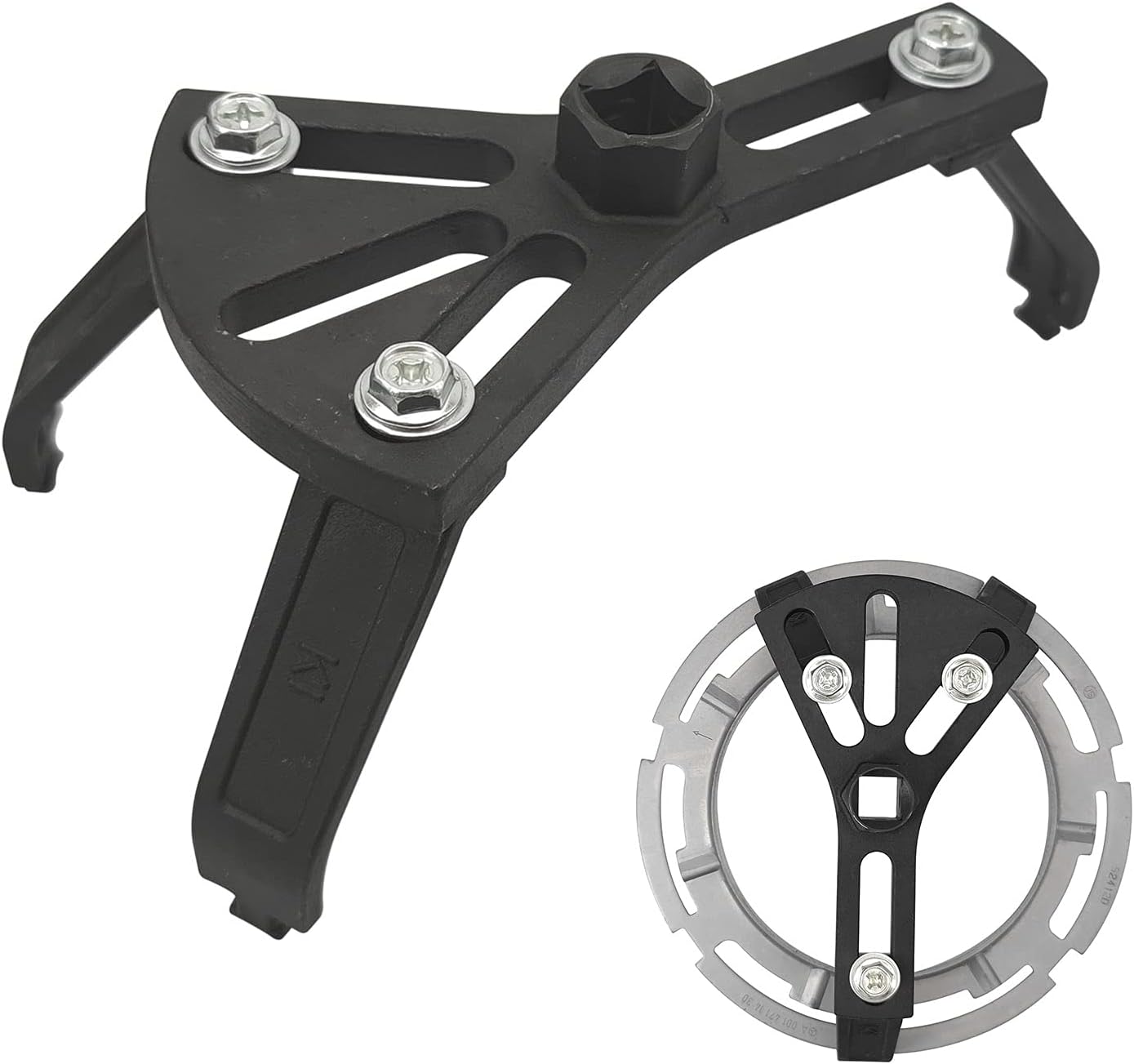 Adjustable Fuel Pump Lock Ring Removal Tool Universal Set for Cars, Black NEW