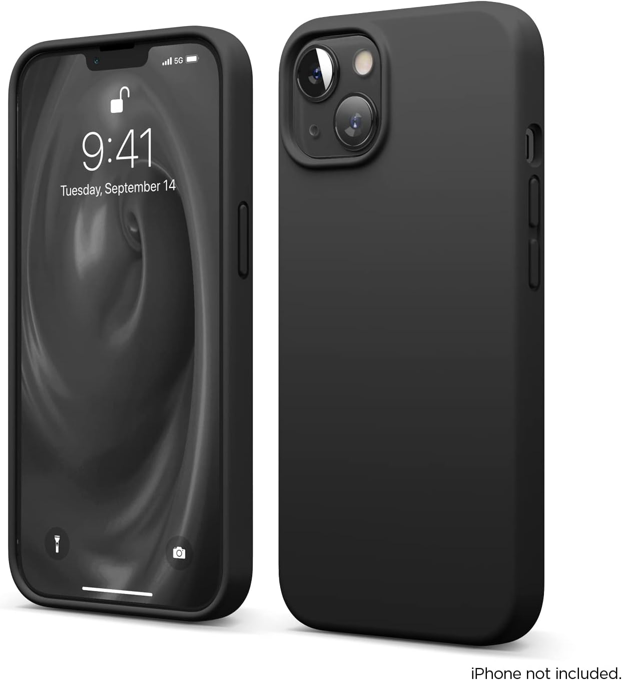 elago Liquid Silicone Phone Case for iPhone 13/14 Premium Protective Black NEW