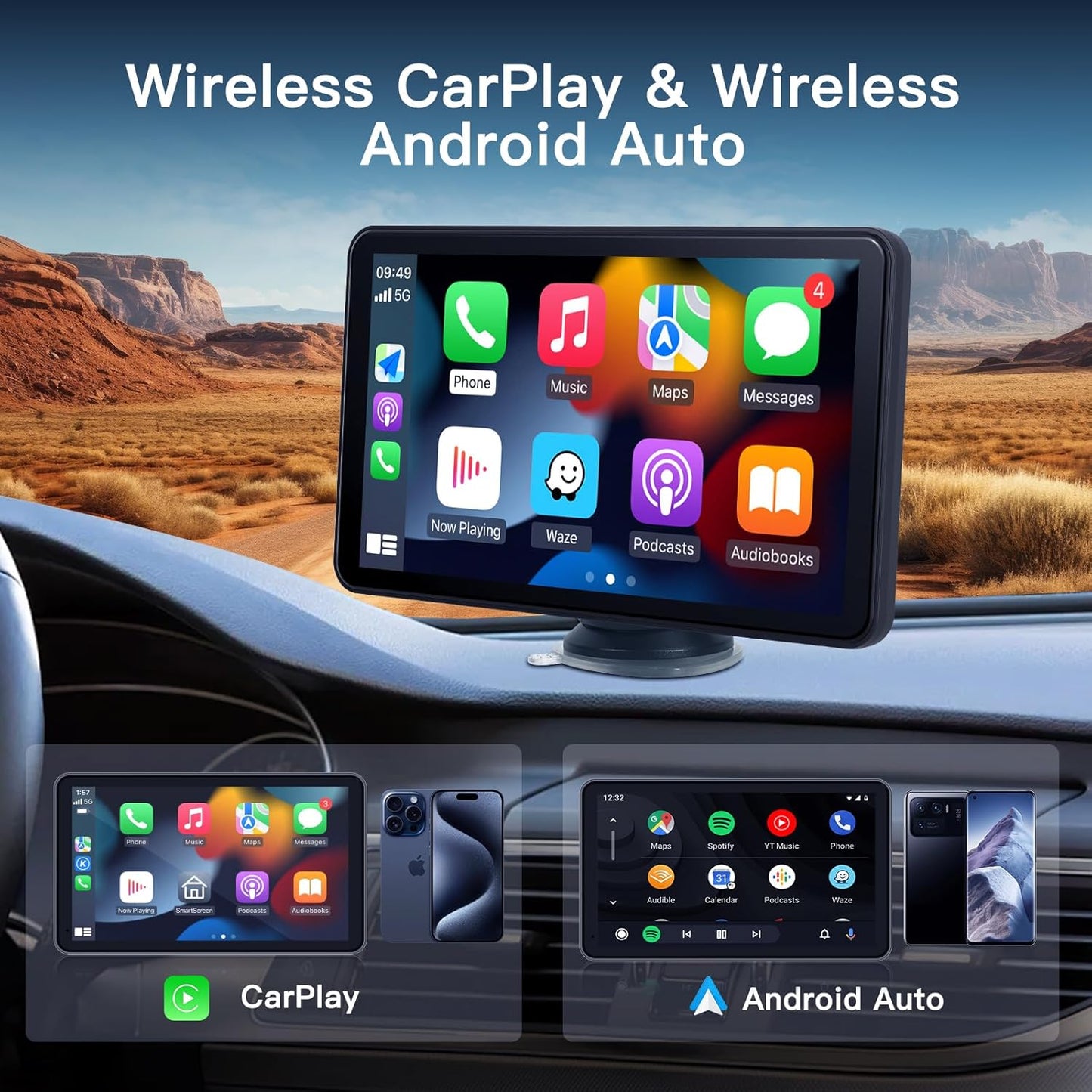 OTNBGSR On-Dash On-Dash-Monitoring Monitoring Touch Screen Car Radio with NEW