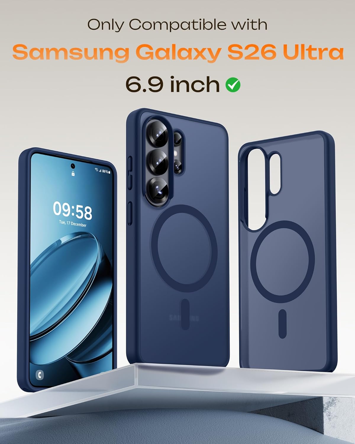 TOCOL Phone Case for Samsung Galaxy S26 Ultra Magnetic Ring Drop Protection NEW