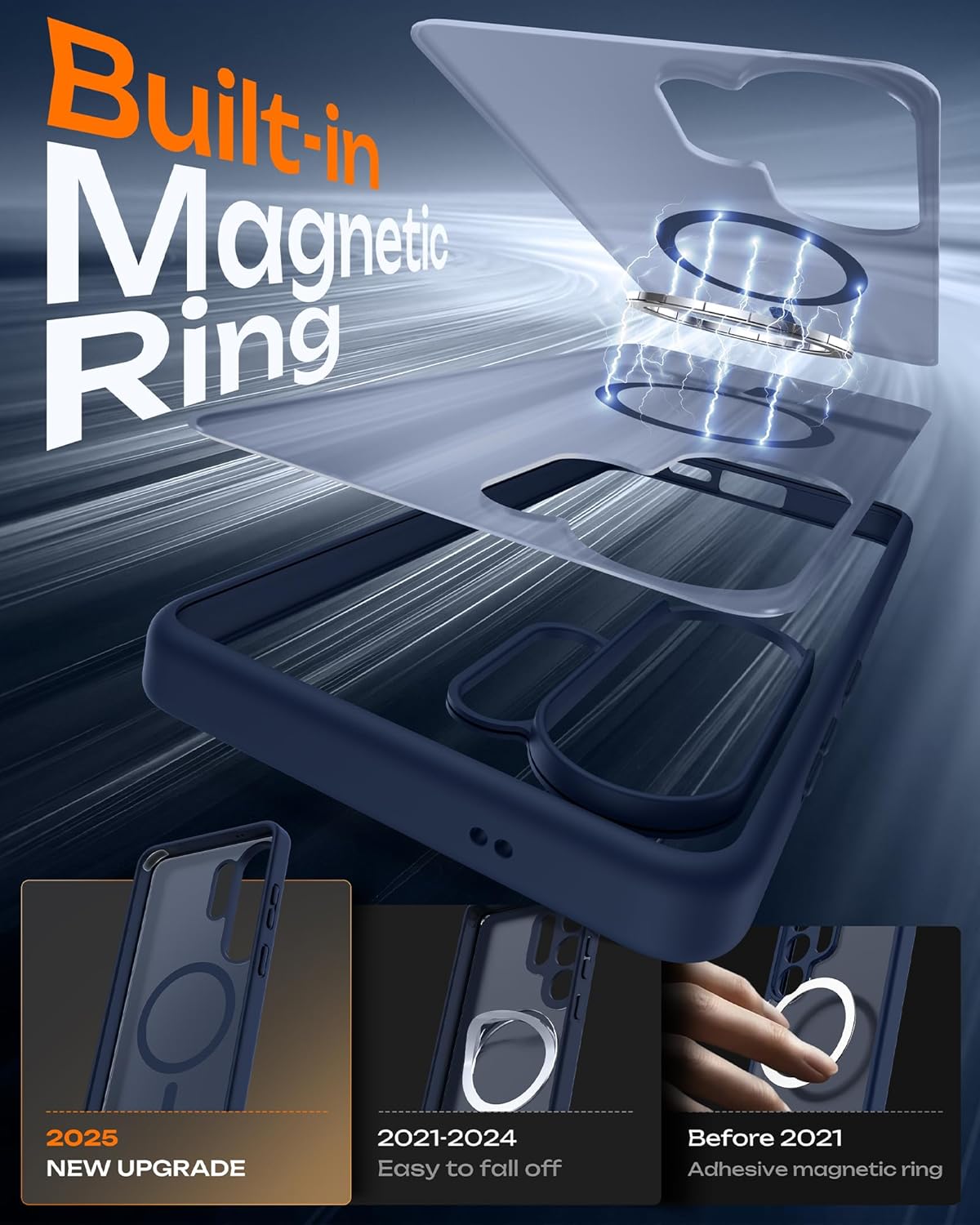 TOCOL Phone Case for Samsung Galaxy S26 Ultra Magnetic Ring Drop Protection NEW