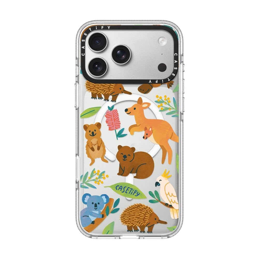 CASETiFY Aussie Animals Clear Protective Phone Case for iPhone 17 Pro Max NEW