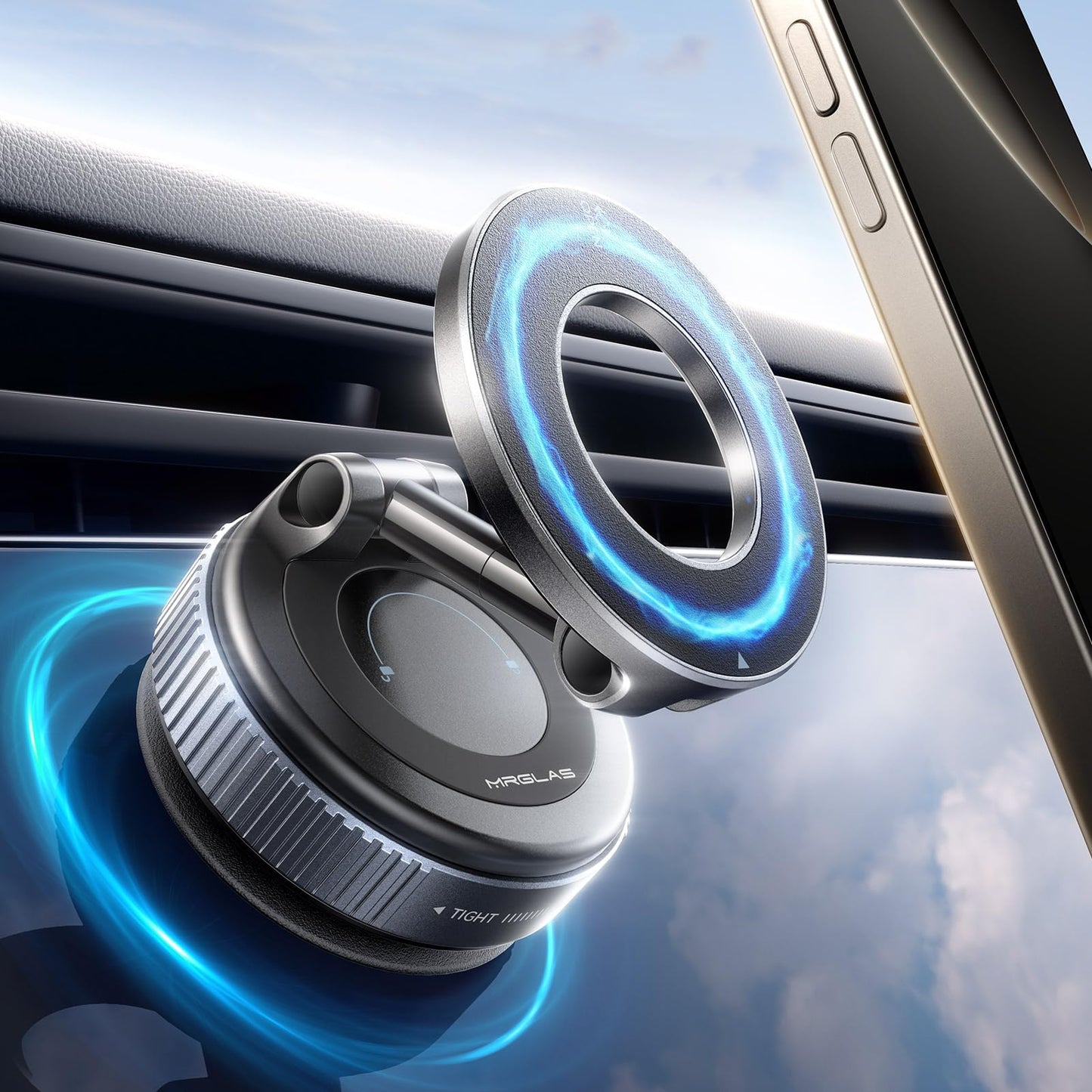 Magnetic Phone Holder Stand with Suction Cup Cradle for MagSafe Devices in NEW