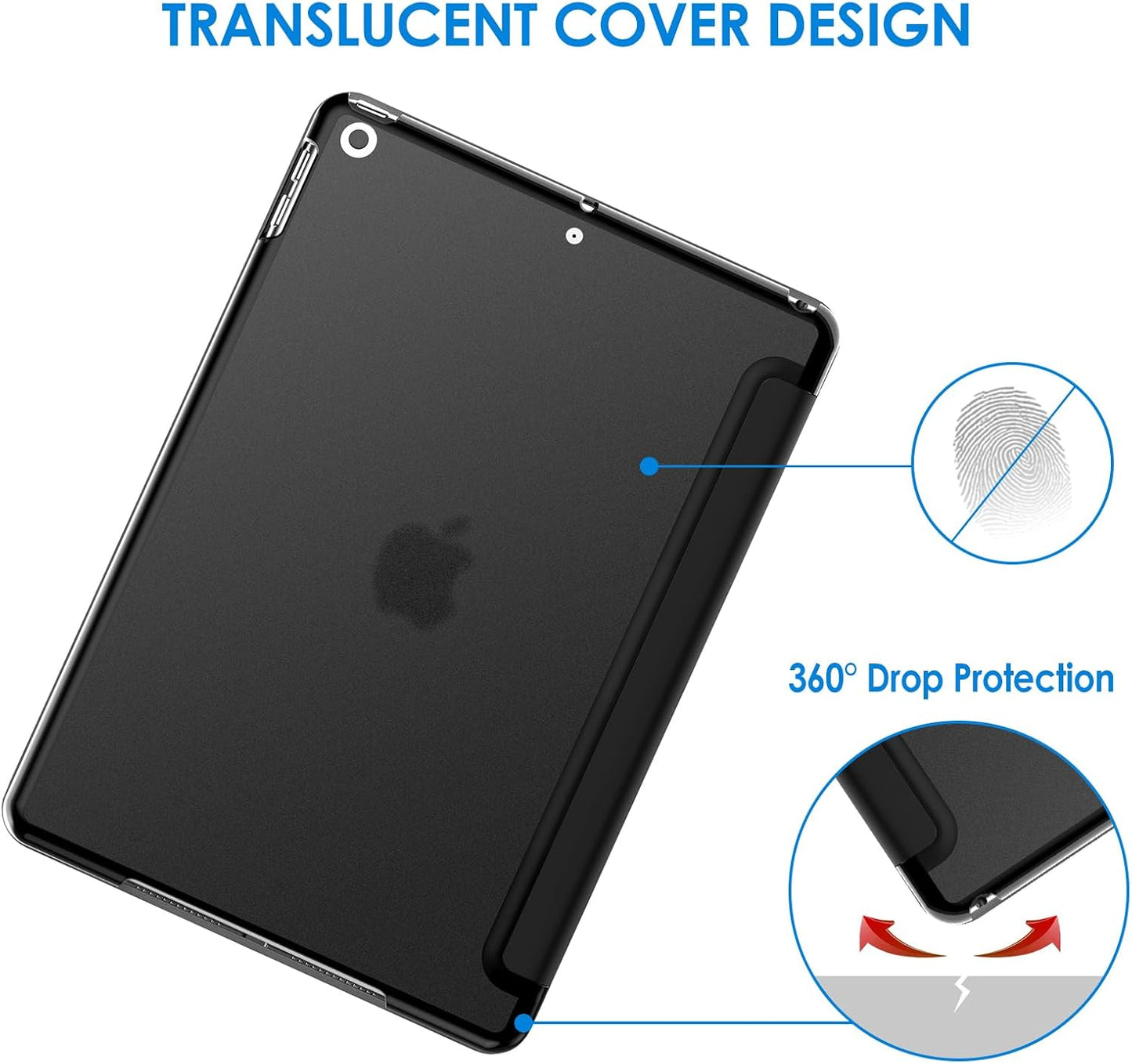 JETech Protective Tablet Case for iPad 9th/8th/7th Gen, Auto Wake/Sleep, NEW