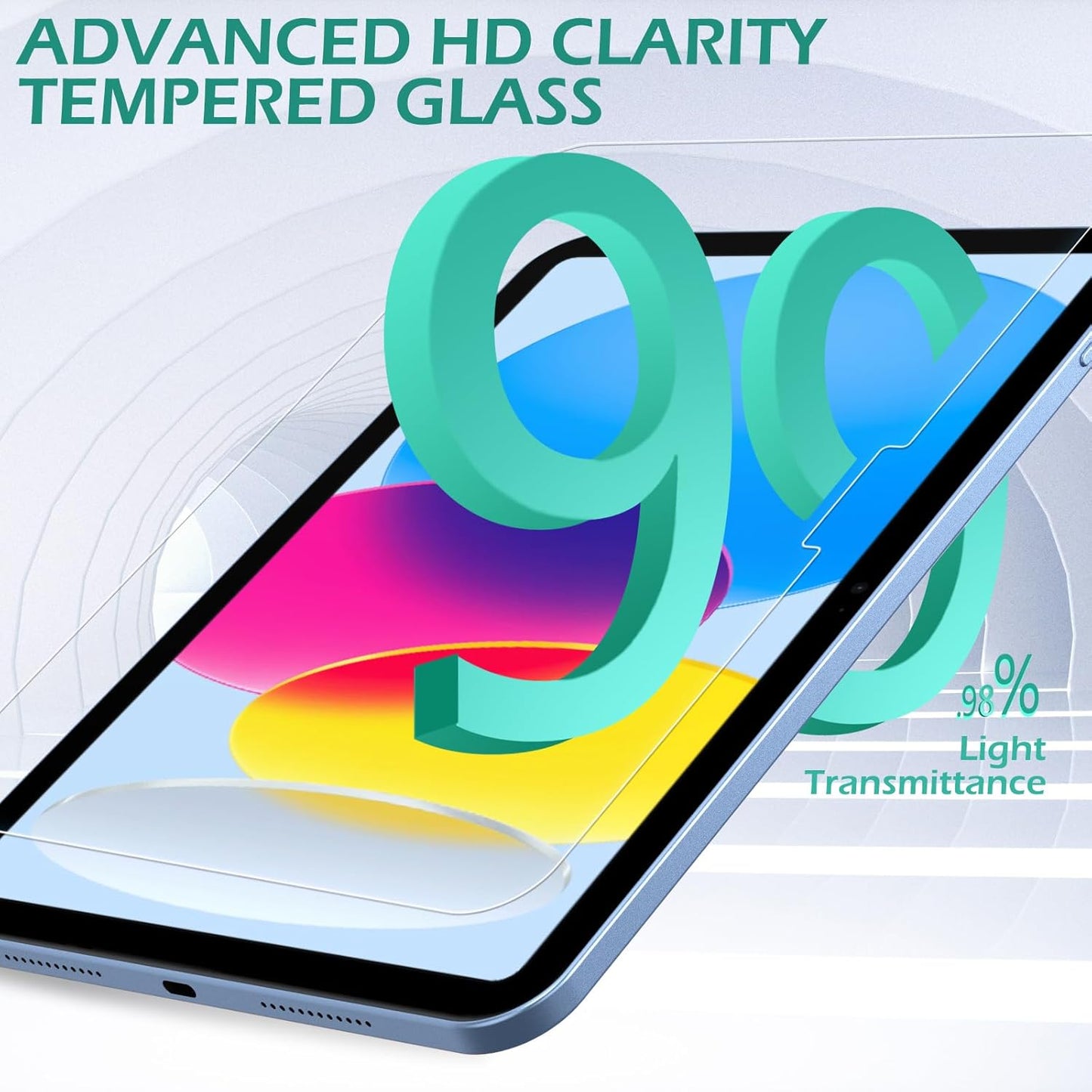 Transparent Tempered Glass Screen Protectors for iPad 10 2022 10.9 Size NEW