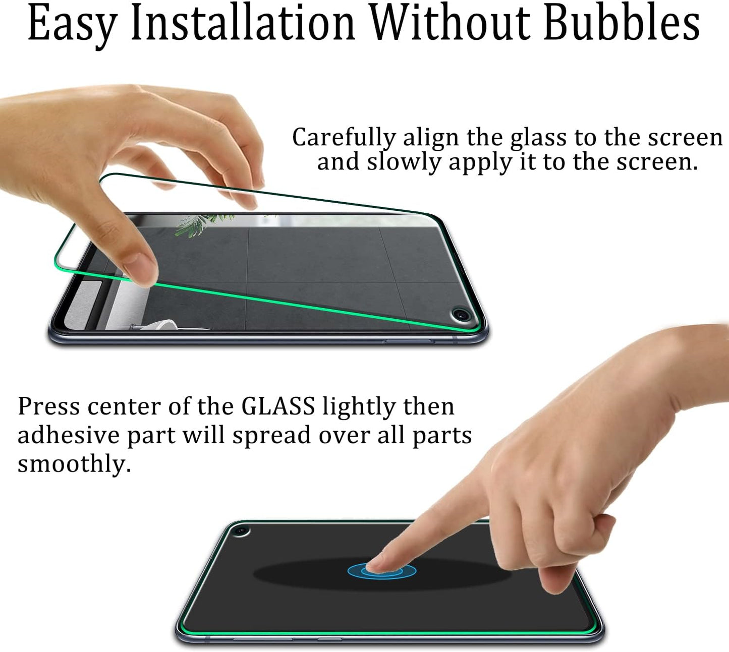 KATIN Tempered Glass Screen Protector for Samsung Galaxy S10e, Clear NEW