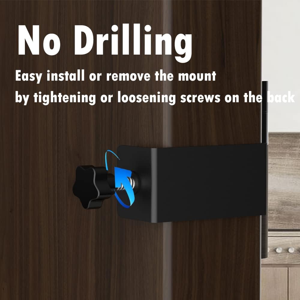 Waterproof Anti-Theft Video Doorbell with No-Drill Black Mounting NEW