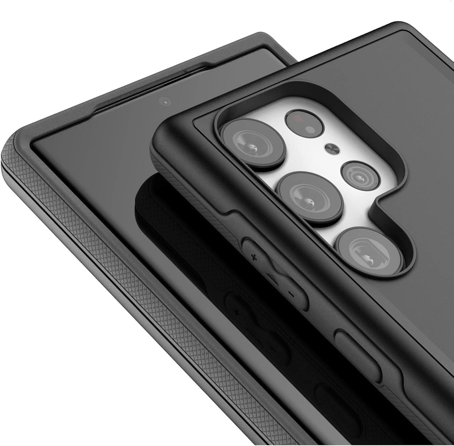 Encased Protective Black Phone Case for Samsung Galaxy S23 Ultra NEW