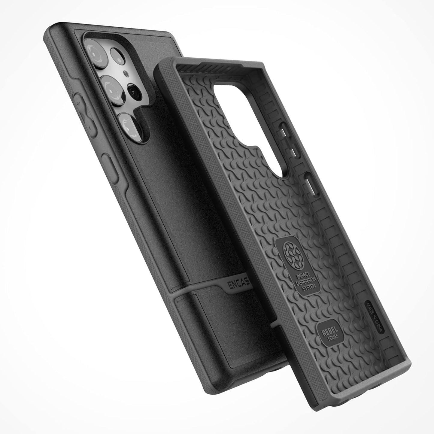Encased Protective Black Phone Case for Samsung Galaxy S23 Ultra NEW