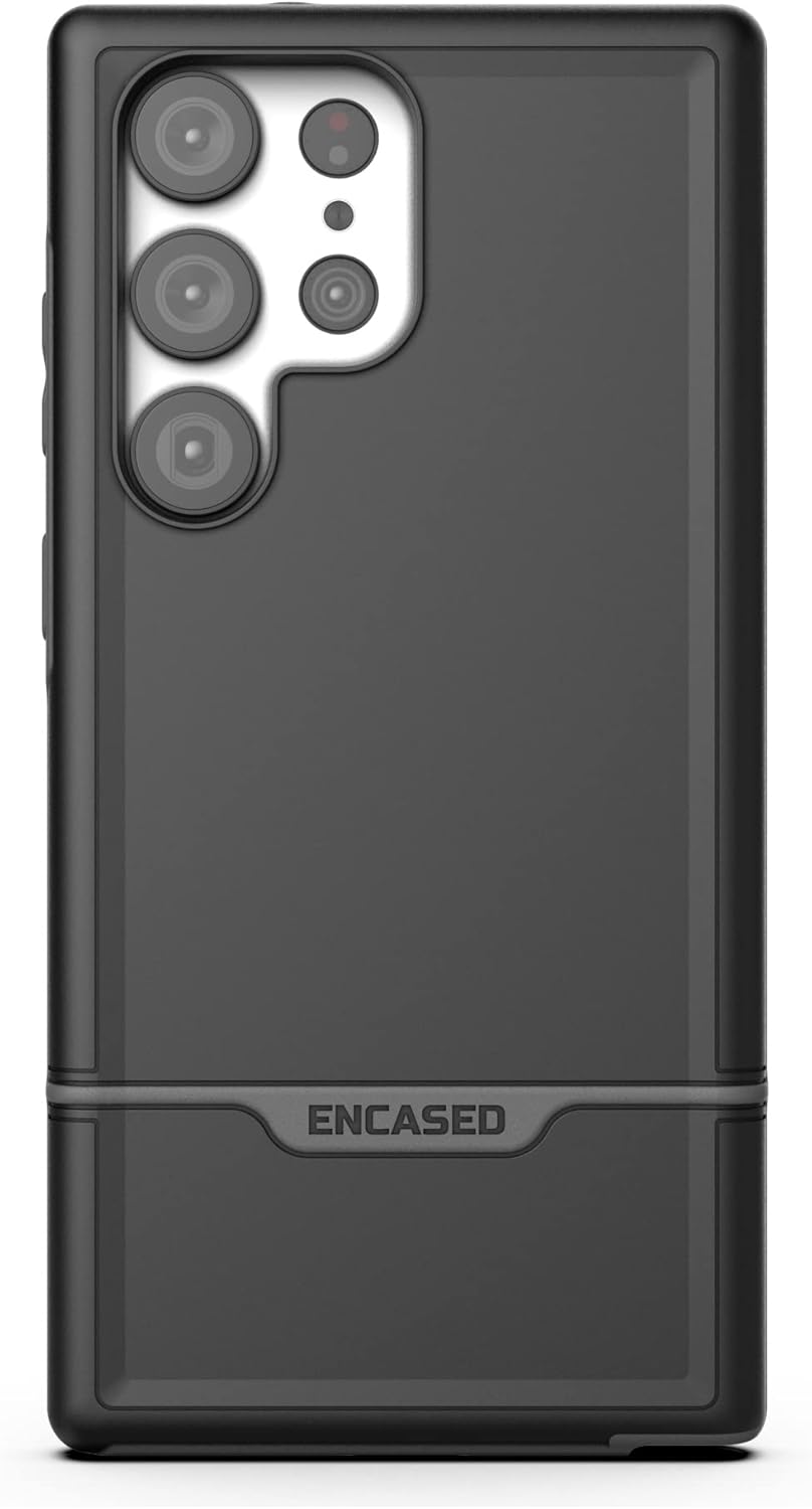 Encased Protective Black Phone Case for Samsung Galaxy S23 Ultra NEW