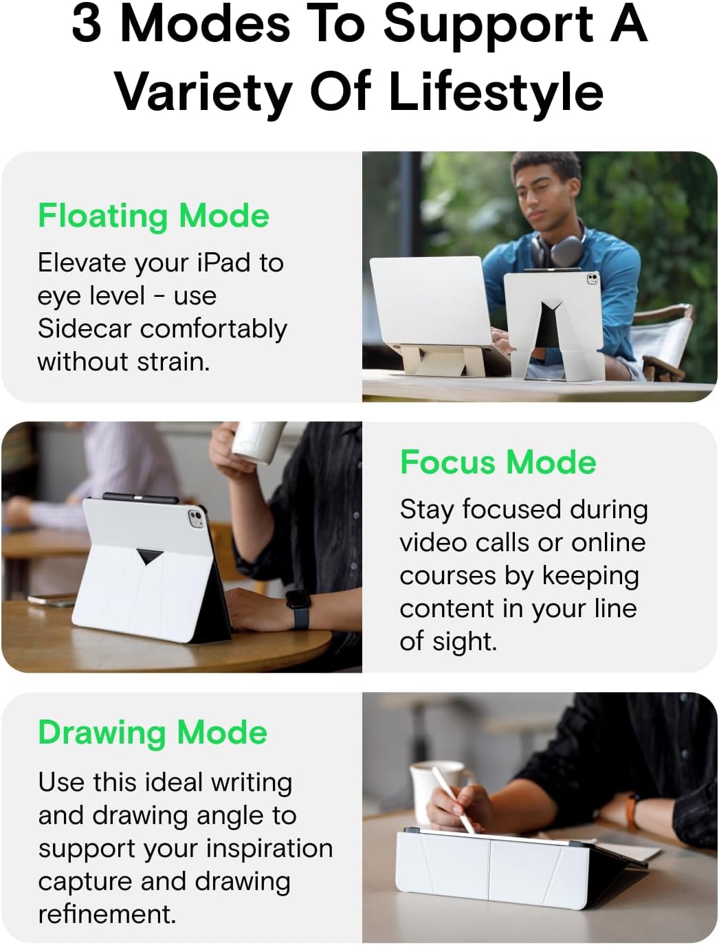 MOFT Peppermint Protective Folio Case for iPad Air 11" Tablet - DEMO