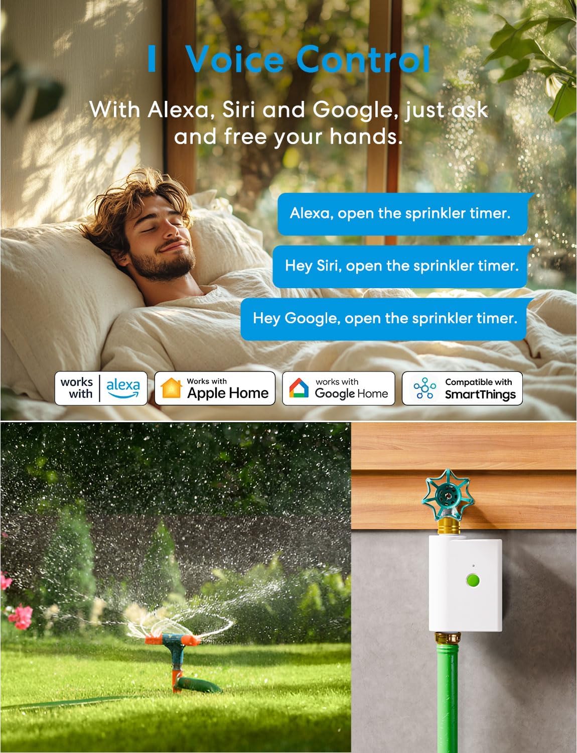 meross Smart Hose Timers WiFi Water Timer with Usage Tracking & Rain Skip, DEMO