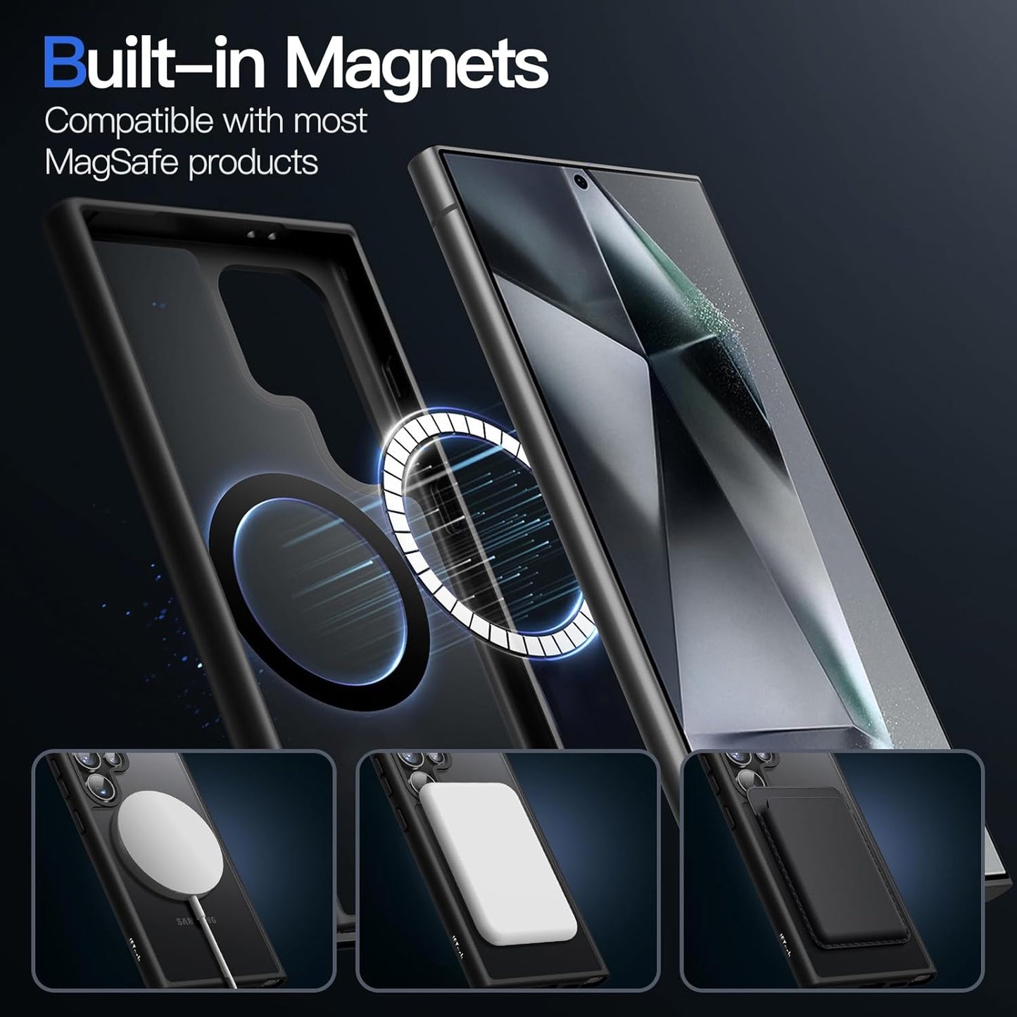 JETech Magnetic Protective Case for Samsung Galaxy S24 Ultra 5G Phone DEMO