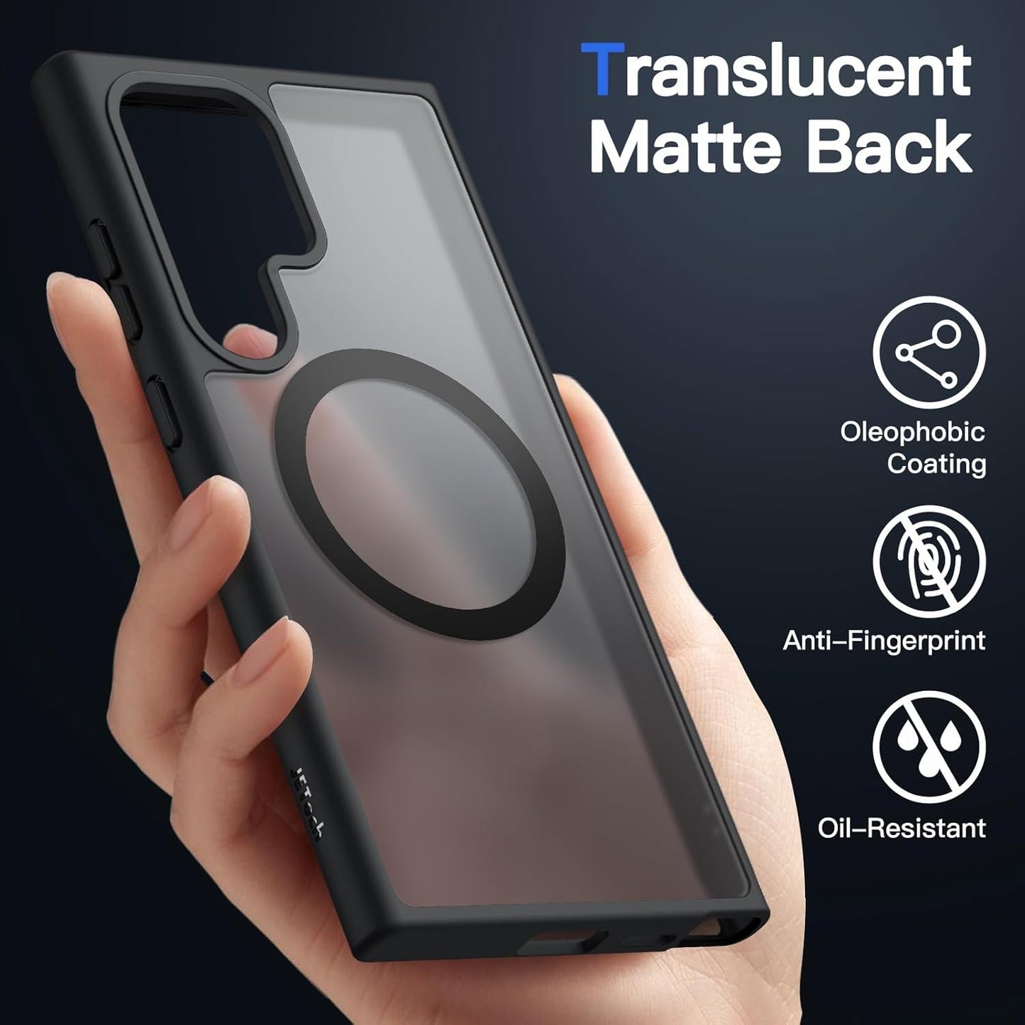 JETech Magnetic Protective Case for Samsung Galaxy S24 Ultra 5G Phone DEMO