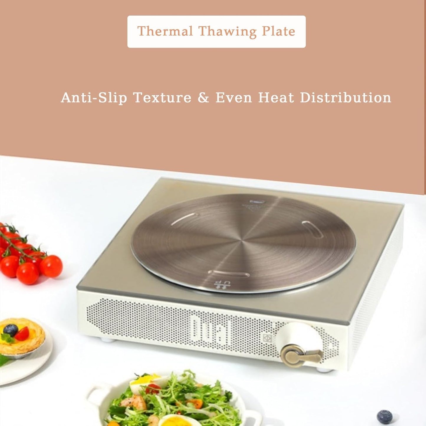 Elegant 11-Inch Rose Gold Heat Diffuser Plates for Gas & Electric Stoves NEW