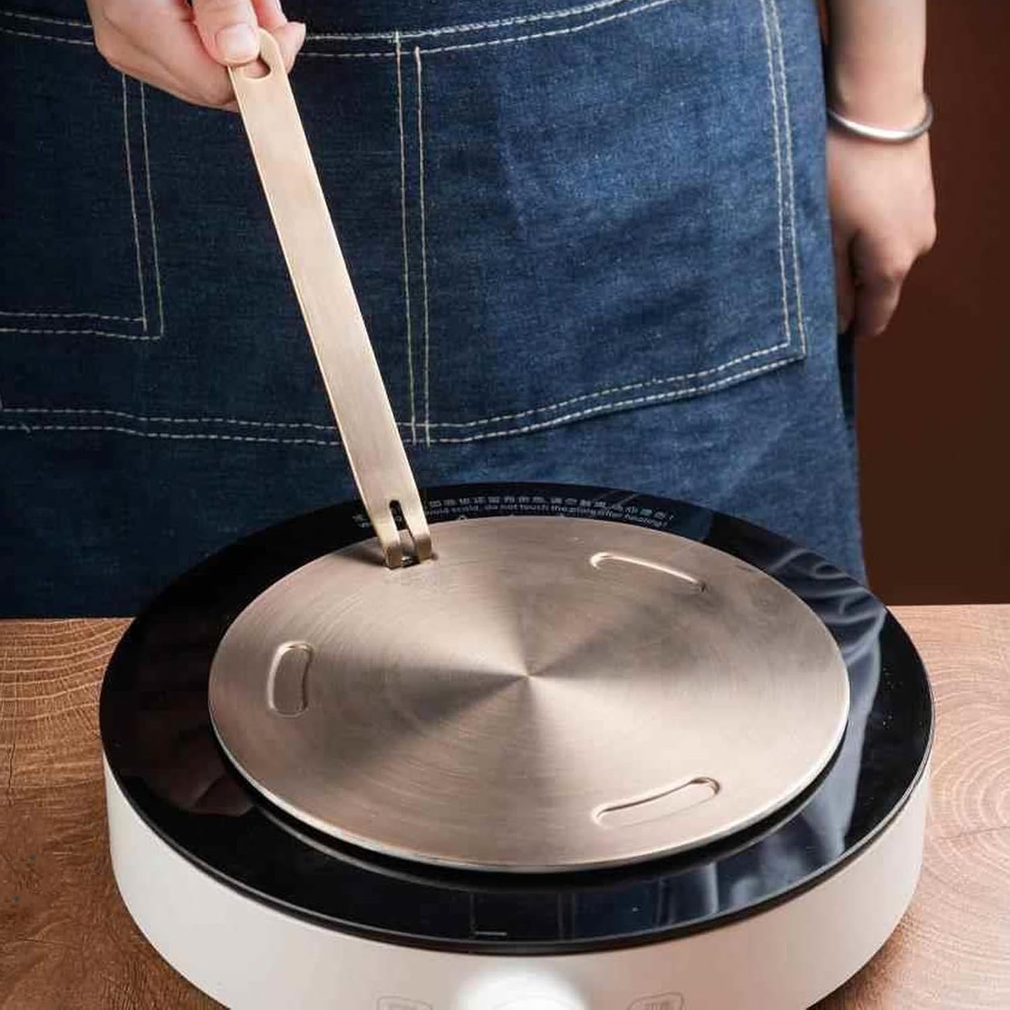 Elegant 11-Inch Rose Gold Heat Diffuser Plates for Gas & Electric Stoves NEW