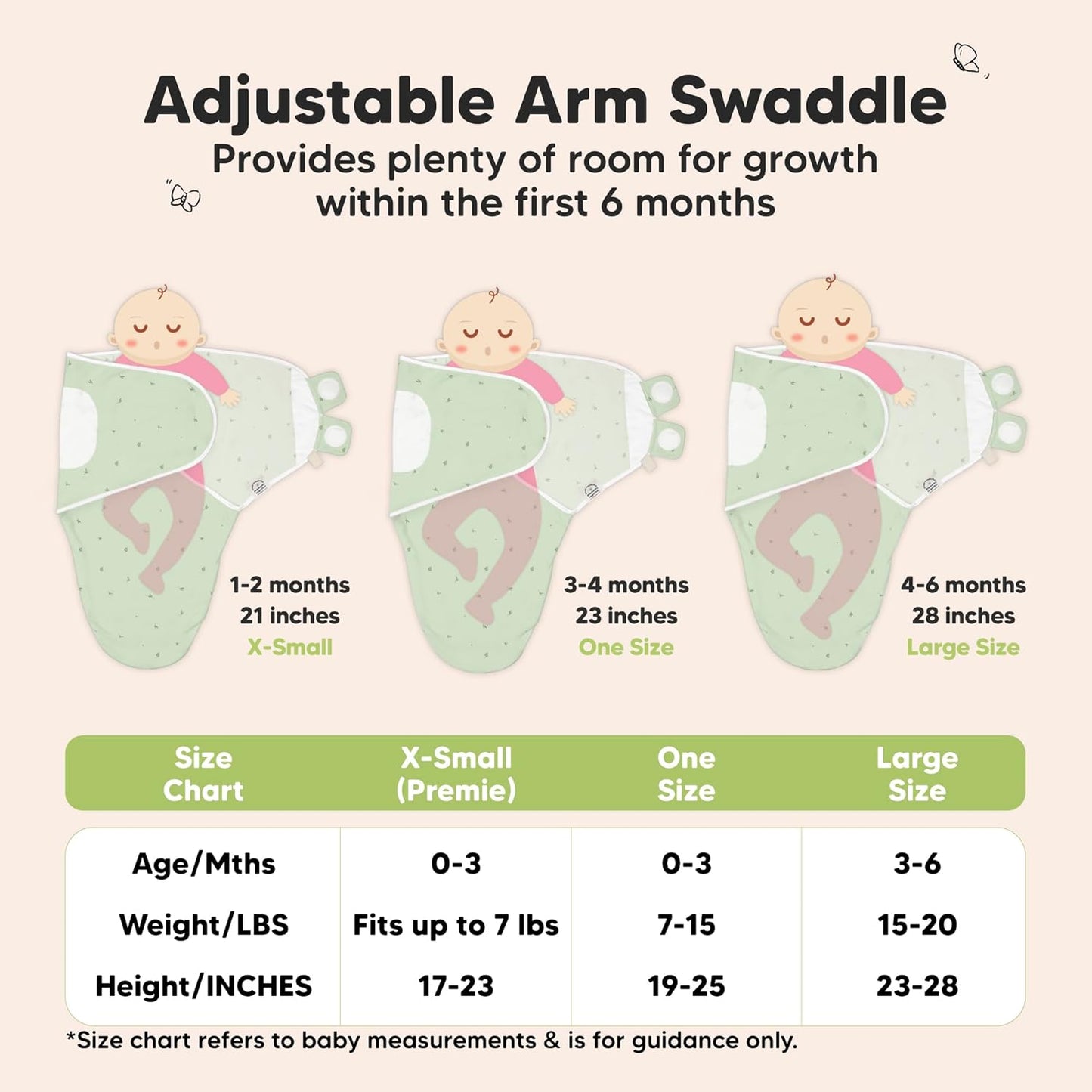 KeaBabies Organic Swaddles Baby Swaddle Sleep Sacks, Bunnies Pattern, One NEW