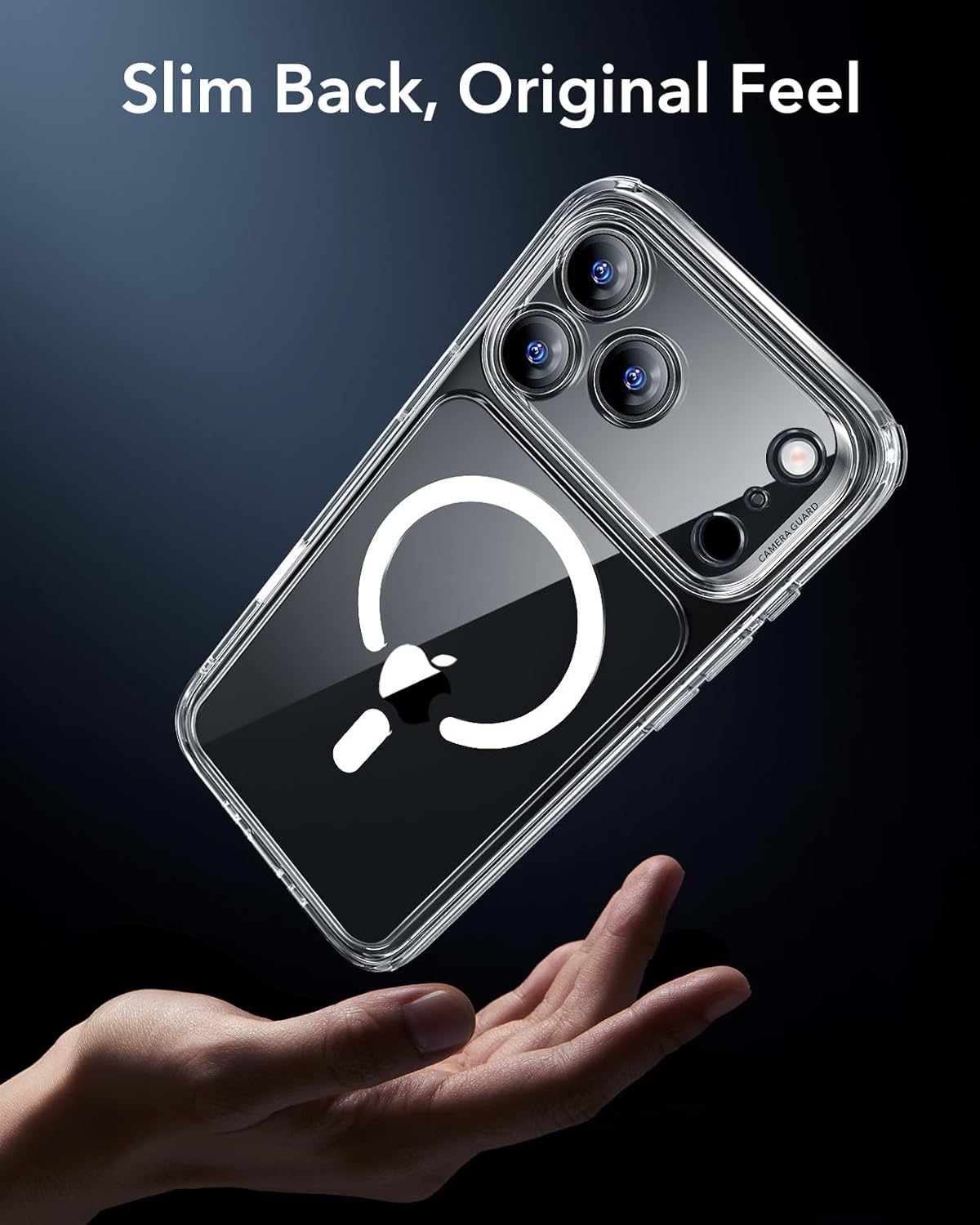 ESR Clear Protective Phone Case for iPhone 17 Pro Max with Camera Cover NEW