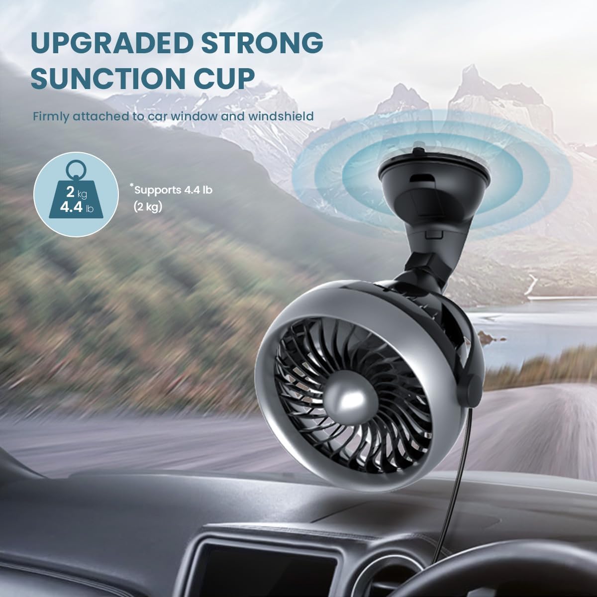 Portable Black USB Fans USB Desk Fan, Compact 10x6x4cm Cooler for Home NEW
