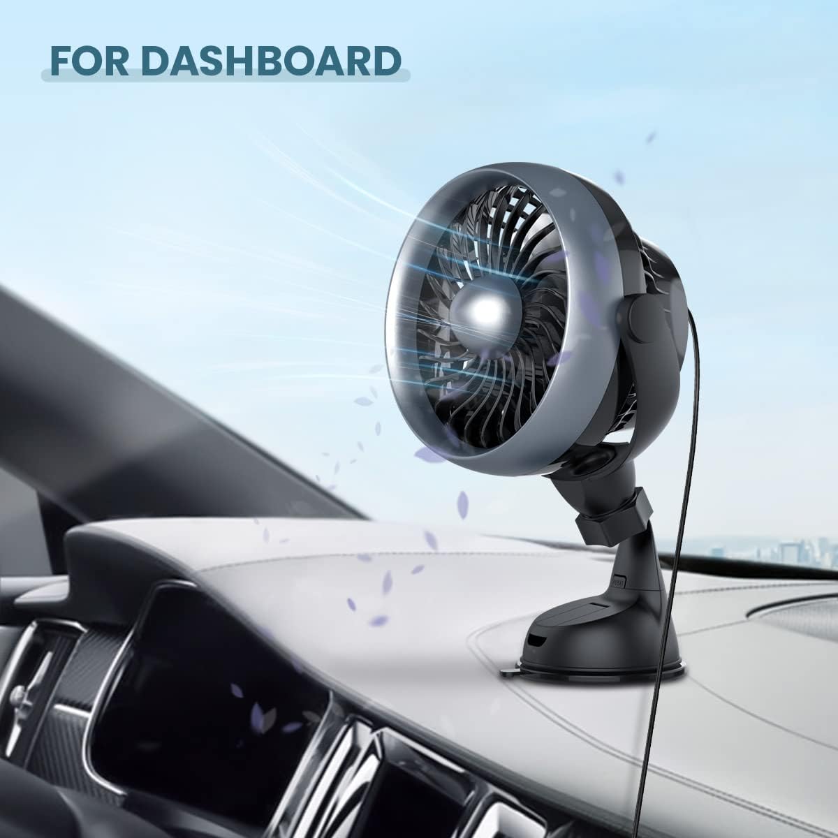 Portable Black USB Fans USB Desk Fan, Compact 10x6x4cm Cooler for Home NEW