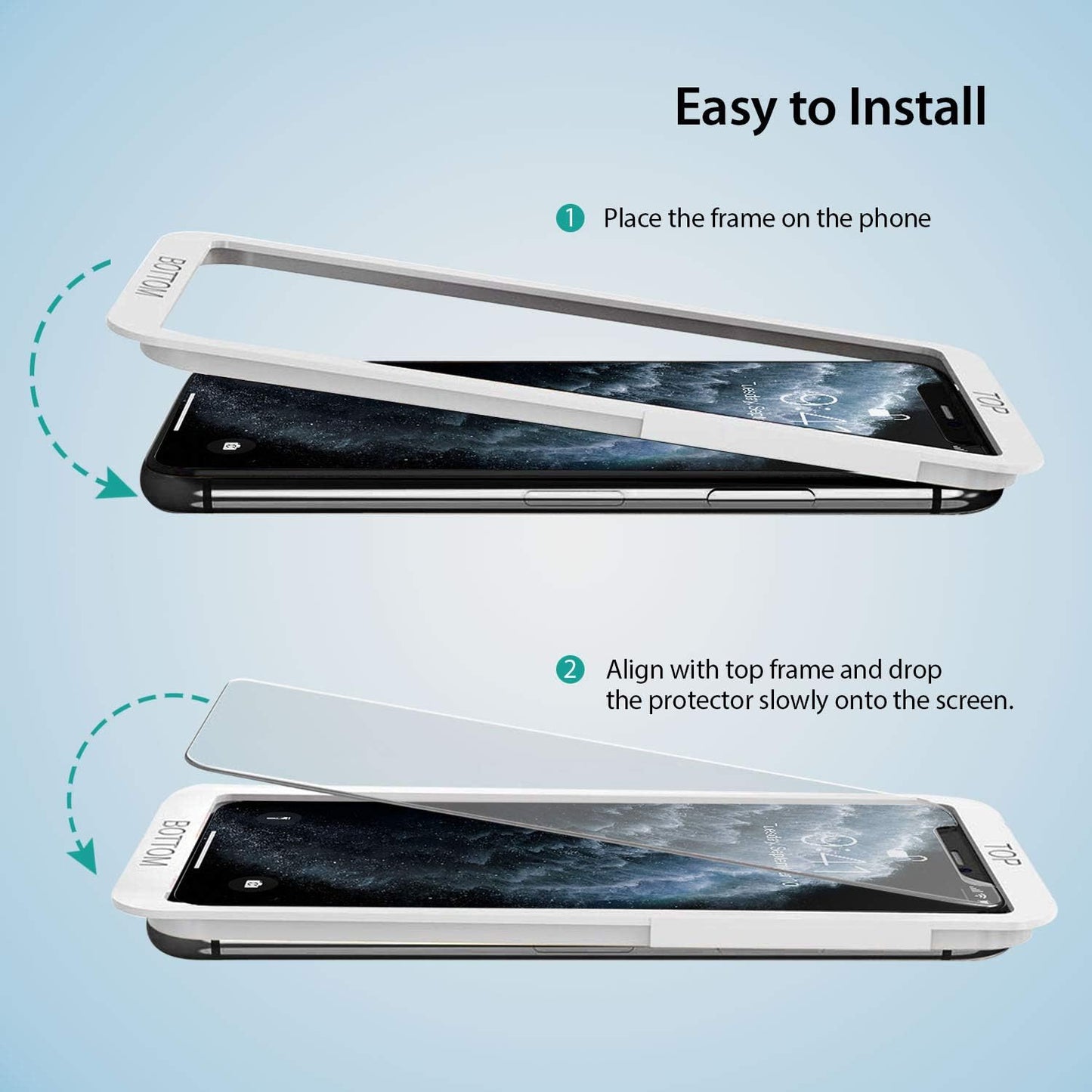 ZUSLAB Tempered Glass Screen Protector with Alignment Frame for Smartphones DEMO
