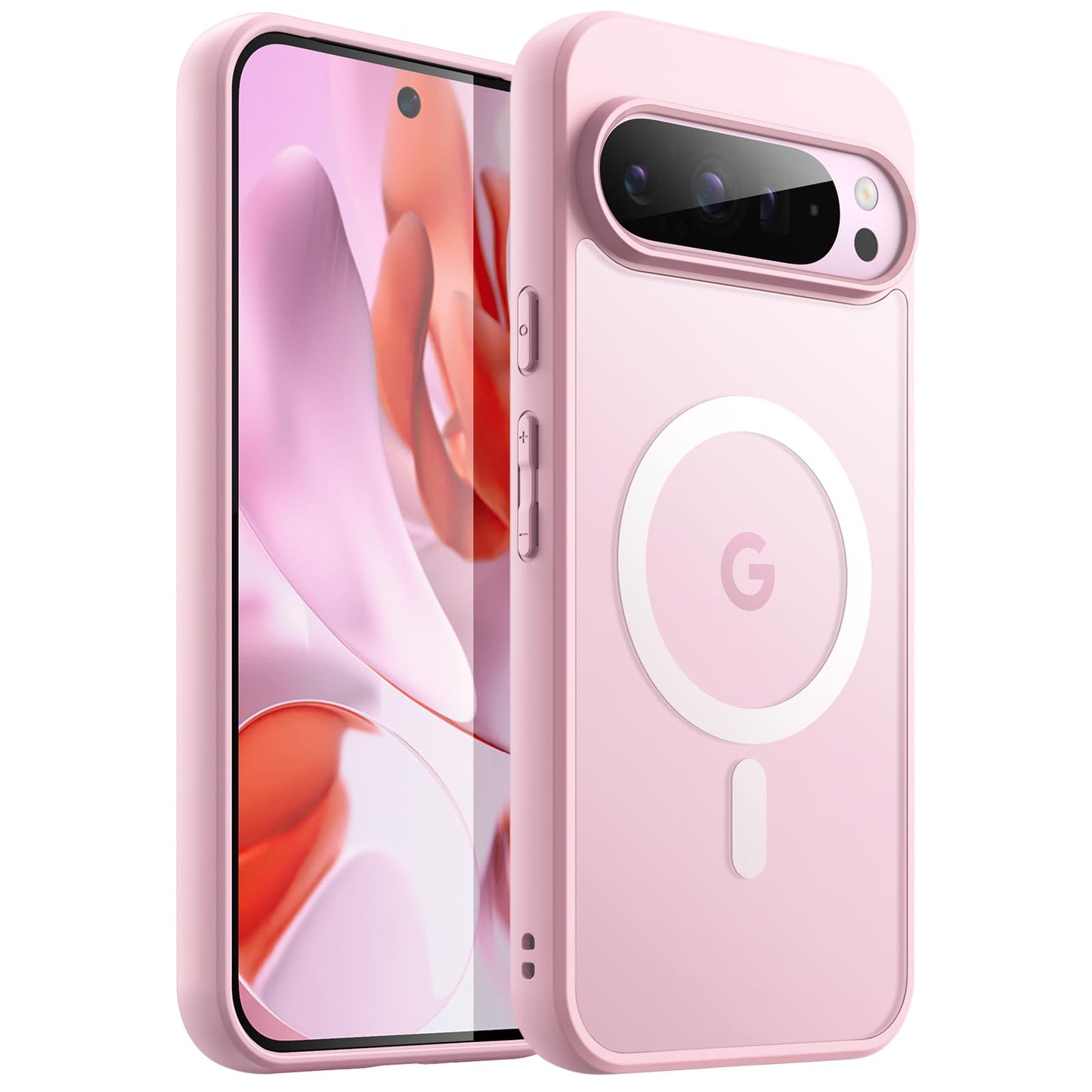 JETech Magnetic Case for Google Pixel 9/9 Pro 2024 Quartz Rose Phone Cases NEW