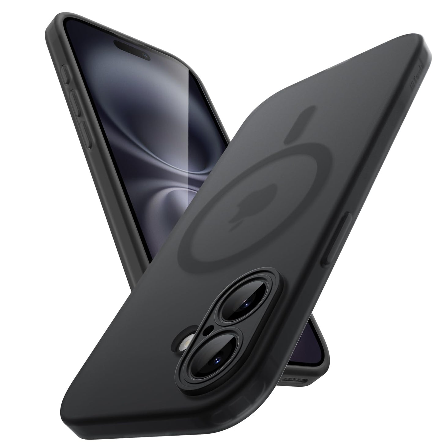 JETech Matte Black Non-Yellowing Protective Phone Case for iPhone 16 6.1 NEW