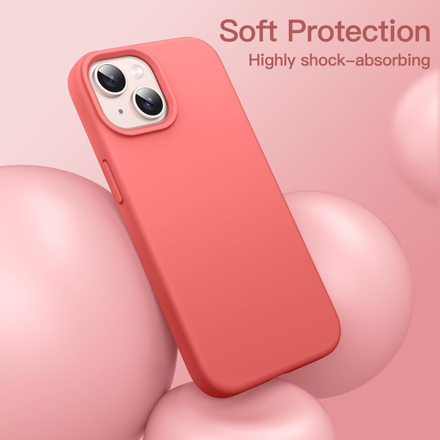 JETech Silicone Phone Case for iPhone 13 6.1-Inch Soft Touch Full-Body NEW