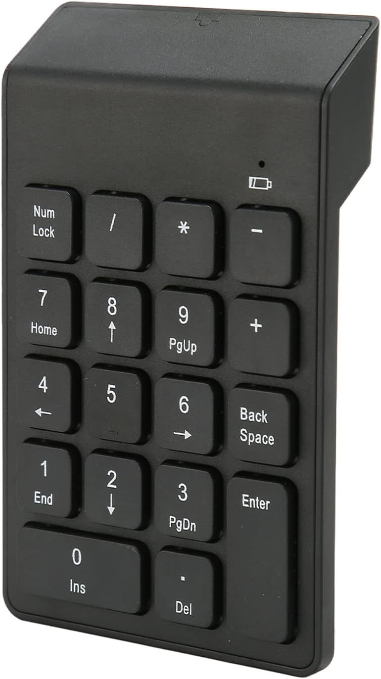 Compact 18-Key Wireless Numeric Keypad USB Financial Keyboard for Computers NEW