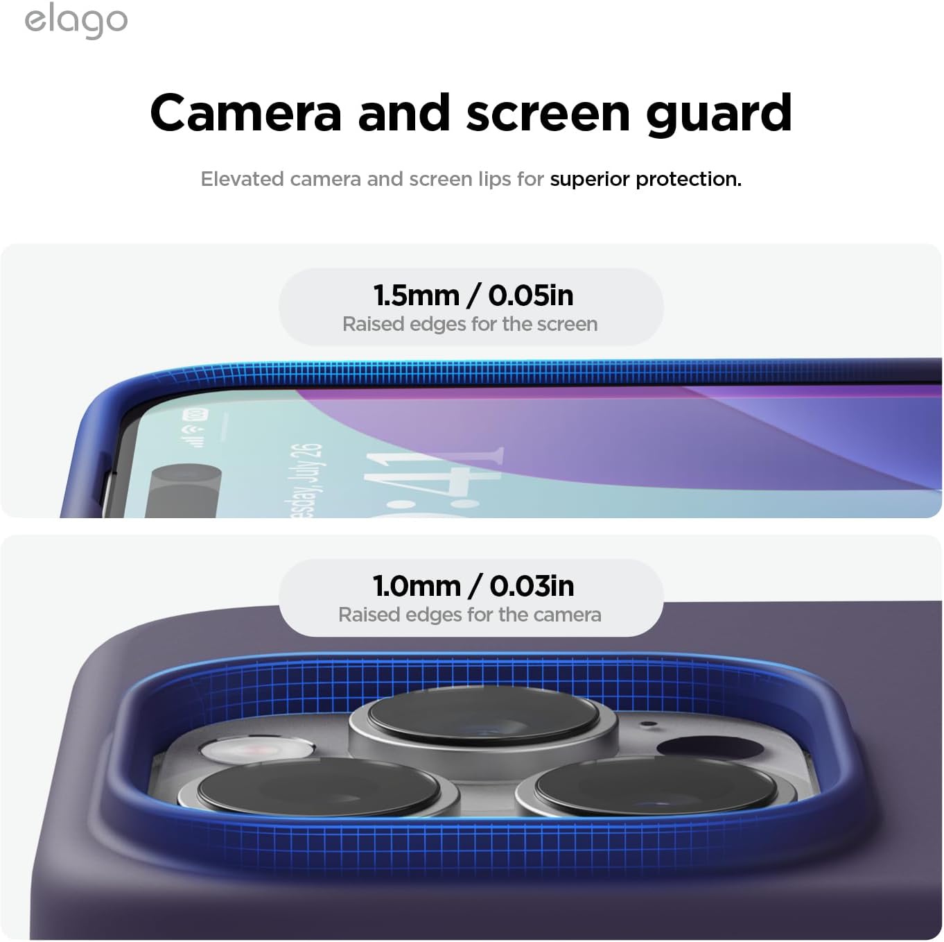 elago Magnetic Silicone Phone Case for iPhone 16 Pro Max 6.9 Inch Deep NEW